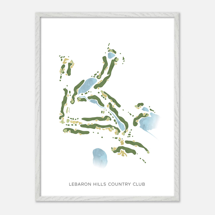 Print of Lebaron Hills Country Club Modern Map