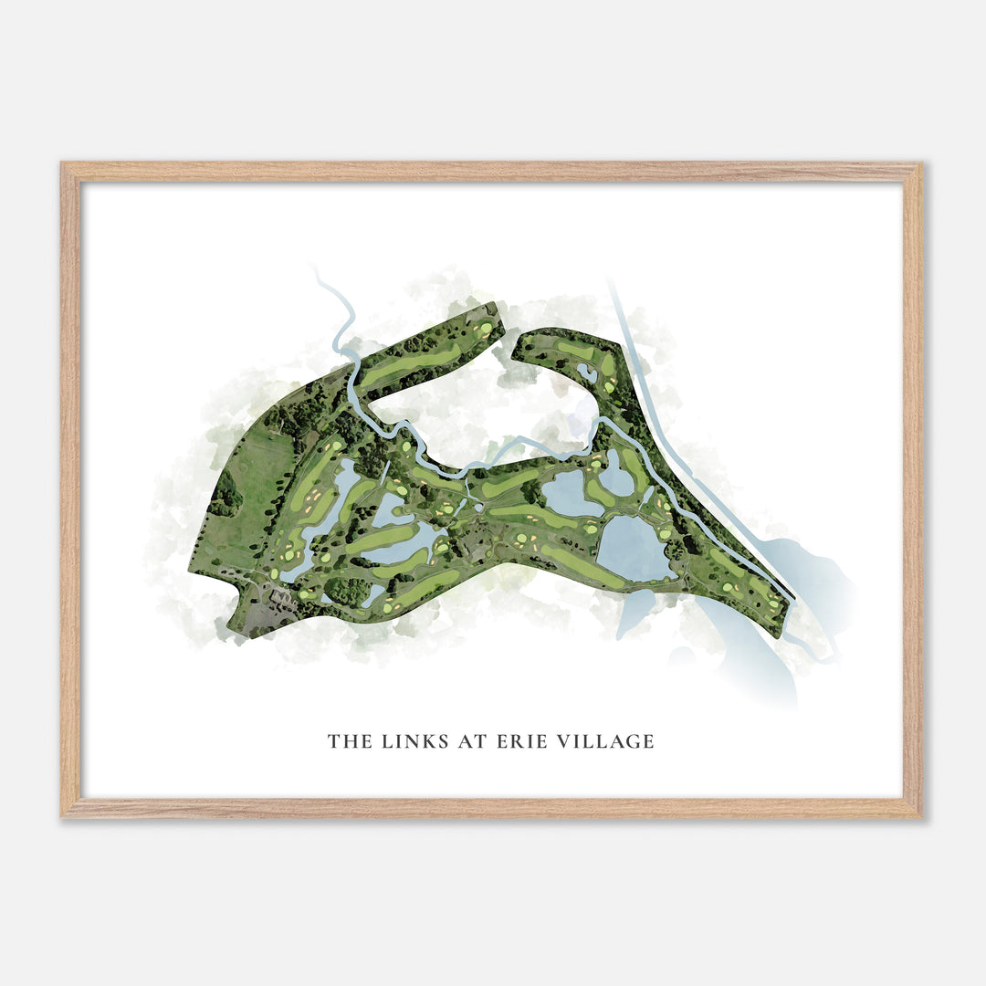Print of The Links At Erie Village Classic Map
