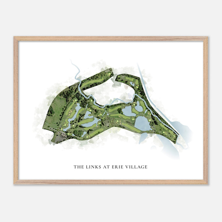 Print of The Links At Erie Village Classic Map