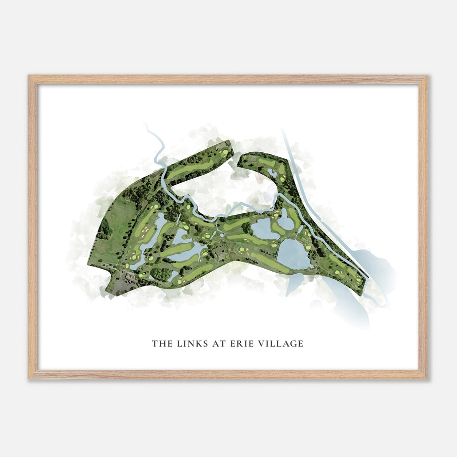 Print of The Links At Erie Village Classic Map