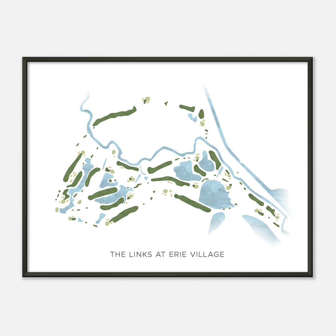 Print of The Links At Erie Village Modern Map