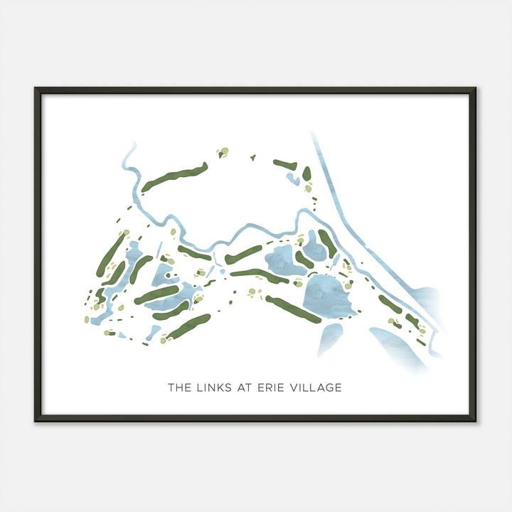 Print of The Links At Erie Village Modern Map
