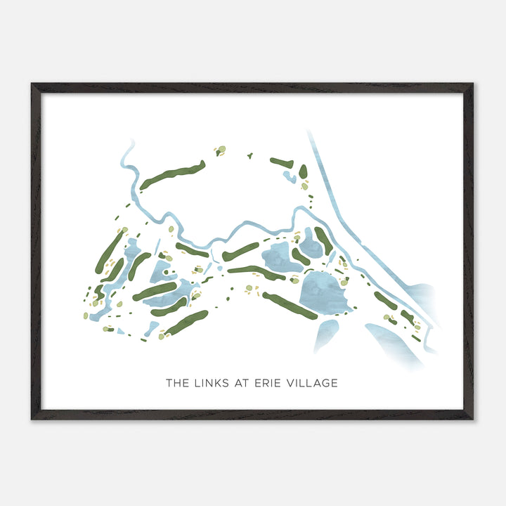 Print of The Links At Erie Village Modern Map