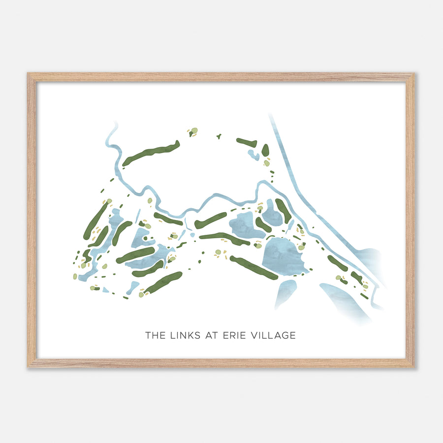 Print of The Links At Erie Village Modern Map