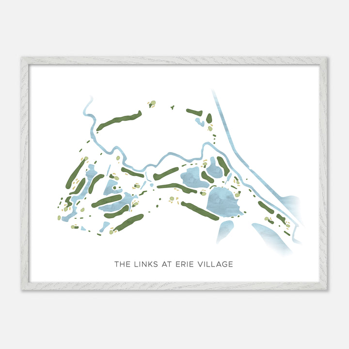 Print of The Links At Erie Village Modern Map