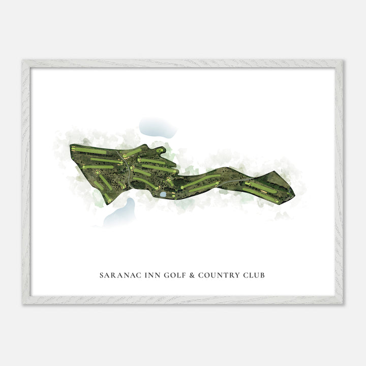 Print of Saranac Inn Golf &amp; Country Club Classic Map