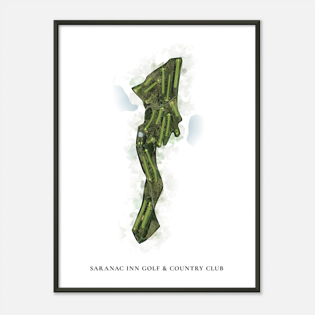 Print of Saranac Inn Golf &amp; Country Club Classic Map