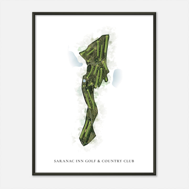 Print of Saranac Inn Golf &amp; Country Club Classic Map