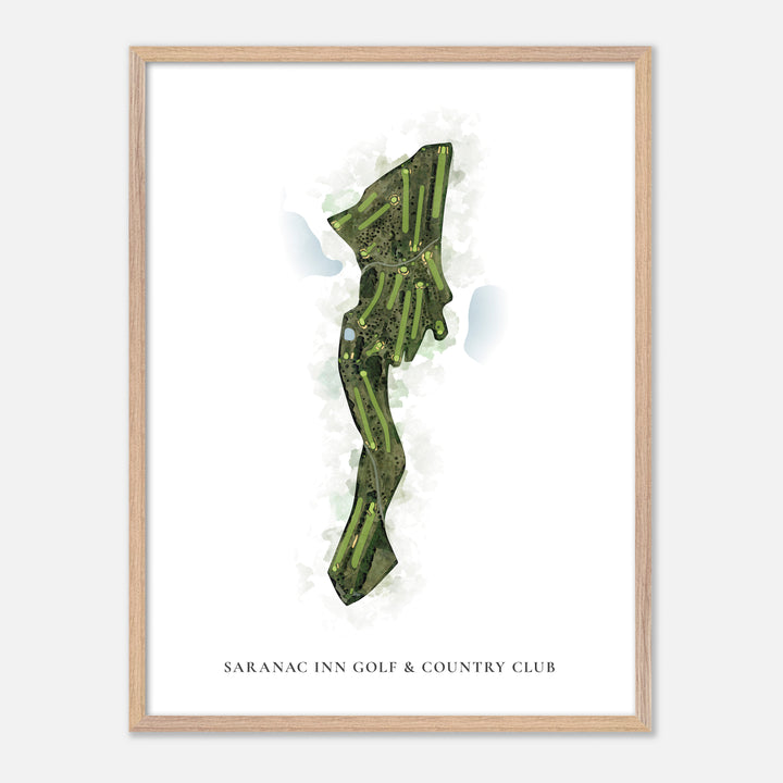 Print of Saranac Inn Golf &amp; Country Club Classic Map