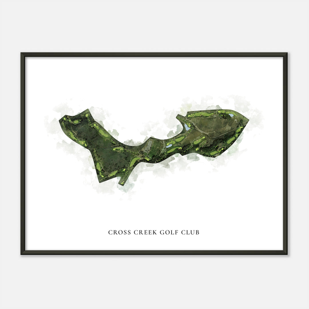 Print of Cross Creek Golf Club Classic Map