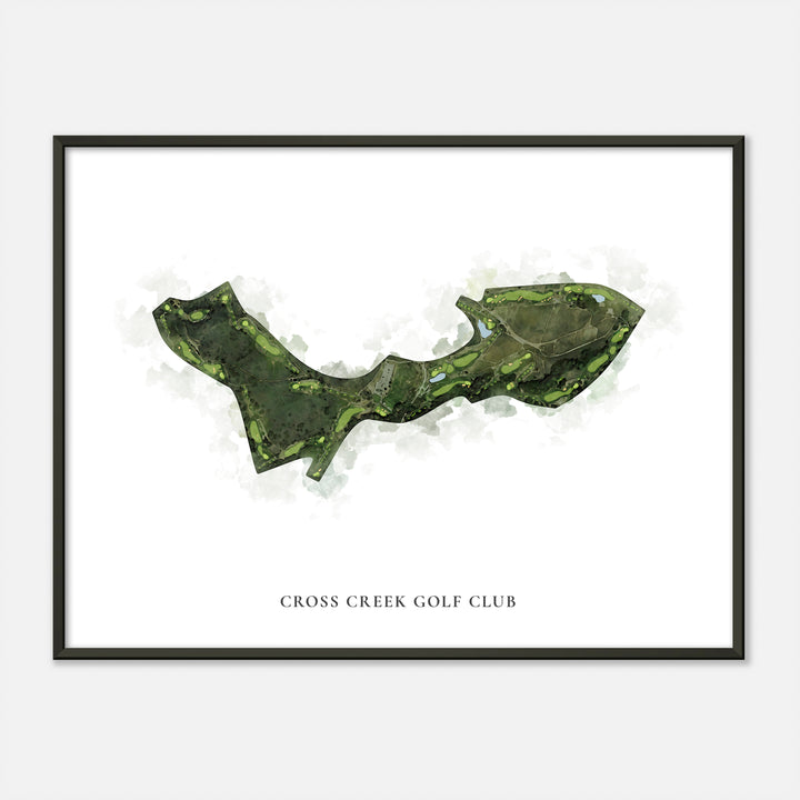 Print of Cross Creek Golf Club Classic Map