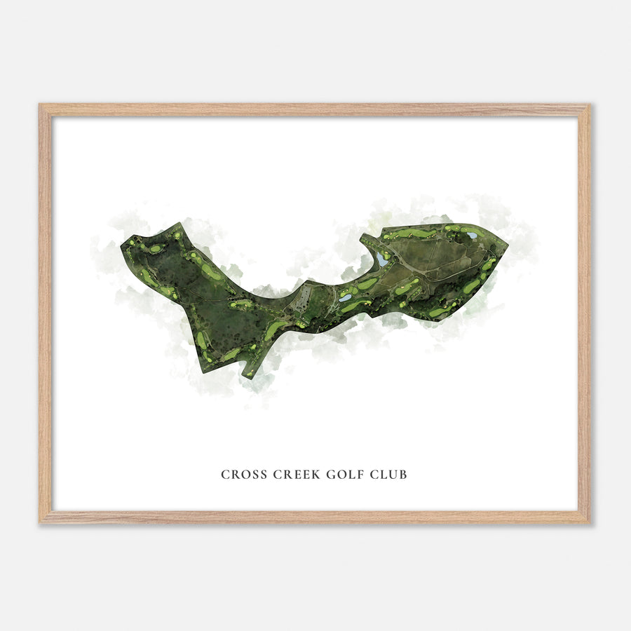 Print of Cross Creek Golf Club Classic Map