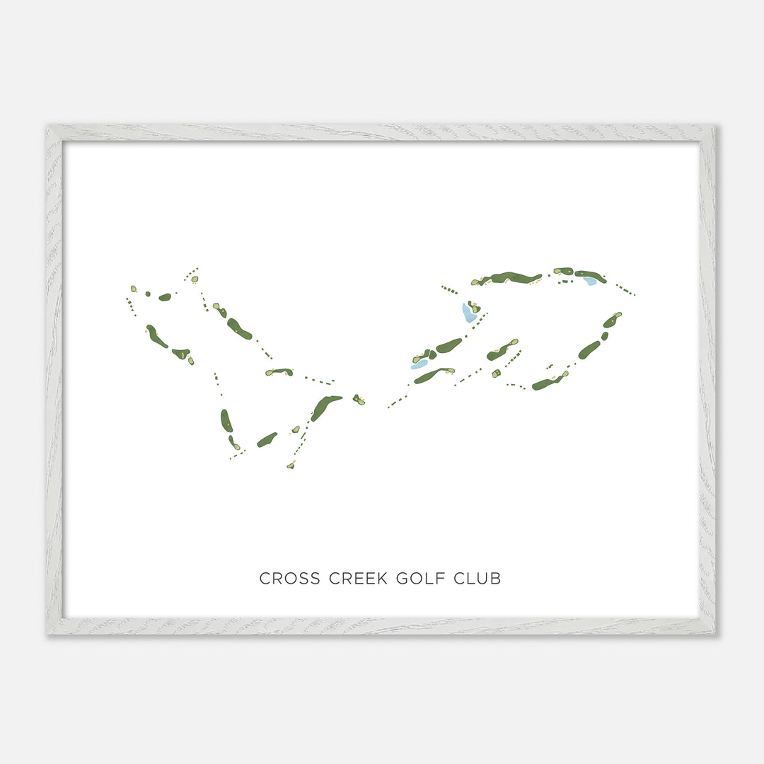 Print of Cross Creek Golf Club Modern Map