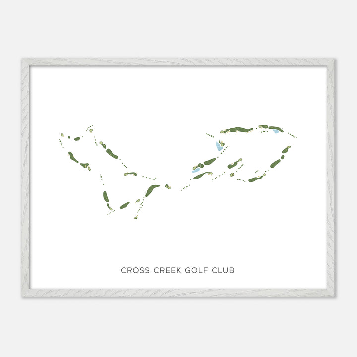 Print of Cross Creek Golf Club Modern Map