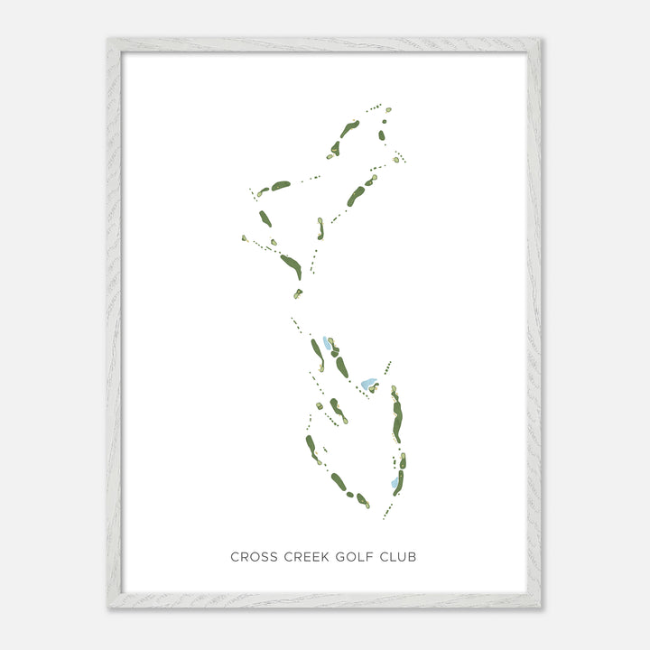 Print of Cross Creek Golf Club Modern Map