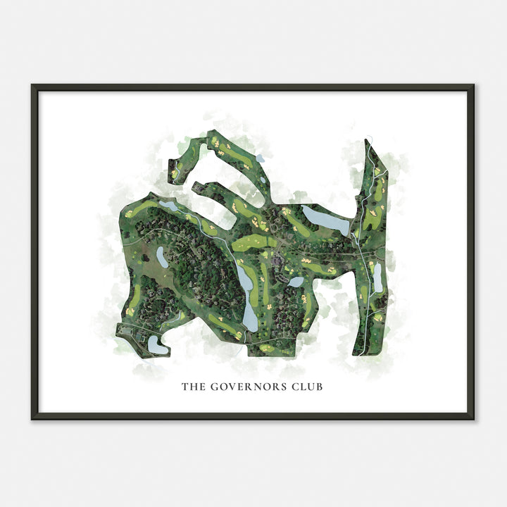 Print of The Governors Club Classic Map