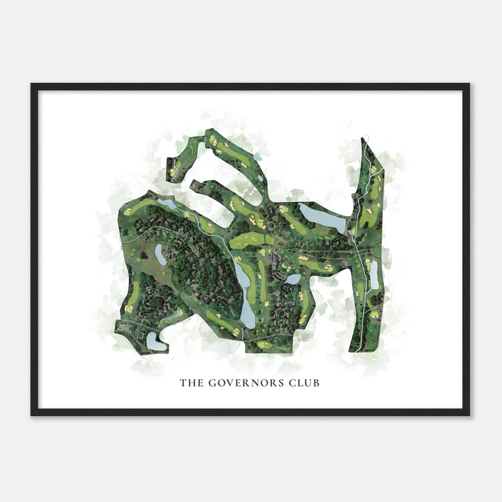 Print of The Governors Club Classic Map
