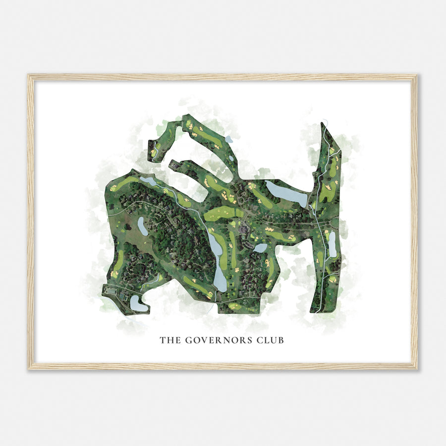 Print of The Governors Club Classic Map