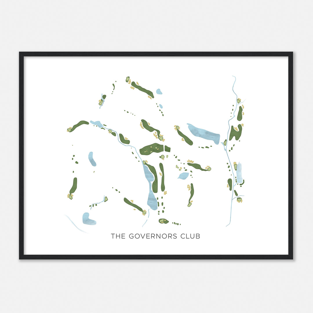Print of The Governors Club Modern Map