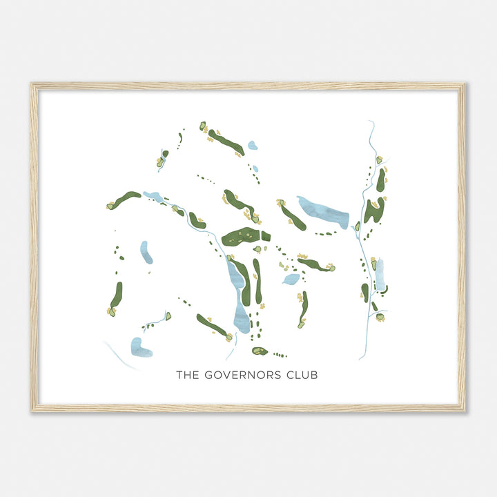 Print of The Governors Club Modern Map