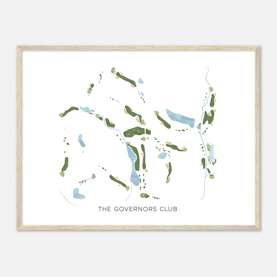 Print of The Governors Club Modern Map
