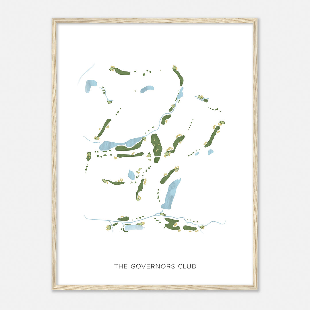Print of The Governors Club Modern Map