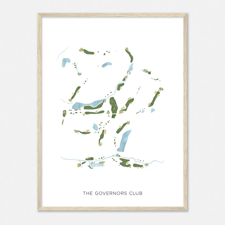 Print of The Governors Club Modern Map