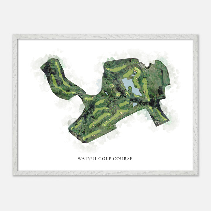 Print of Wainui Golf Course Classic Map
