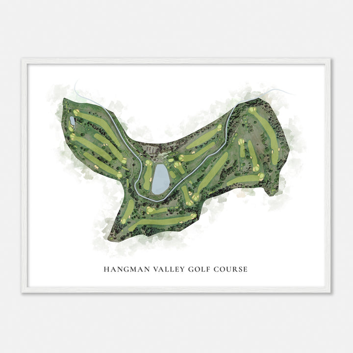 Print of Hangman Valley Golf Course Classic Map