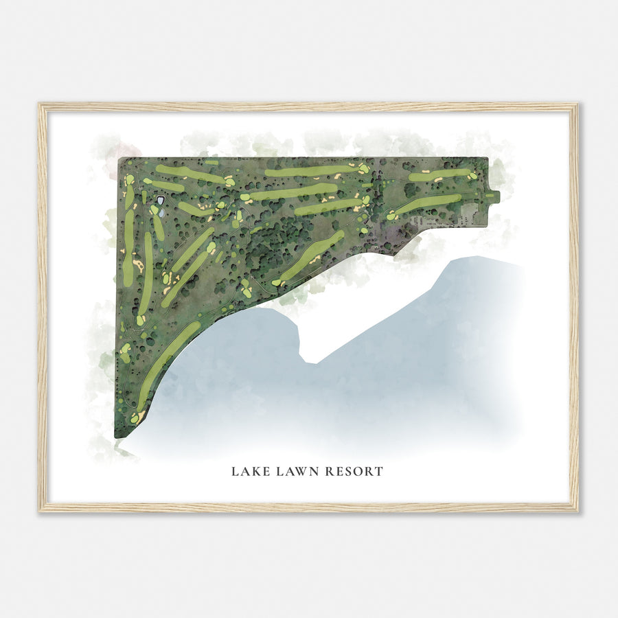 Print of Lake Lawn Resort Classic Map