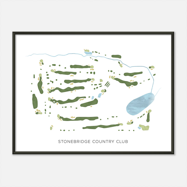 Print of Stonebridge Country Club Modern Map