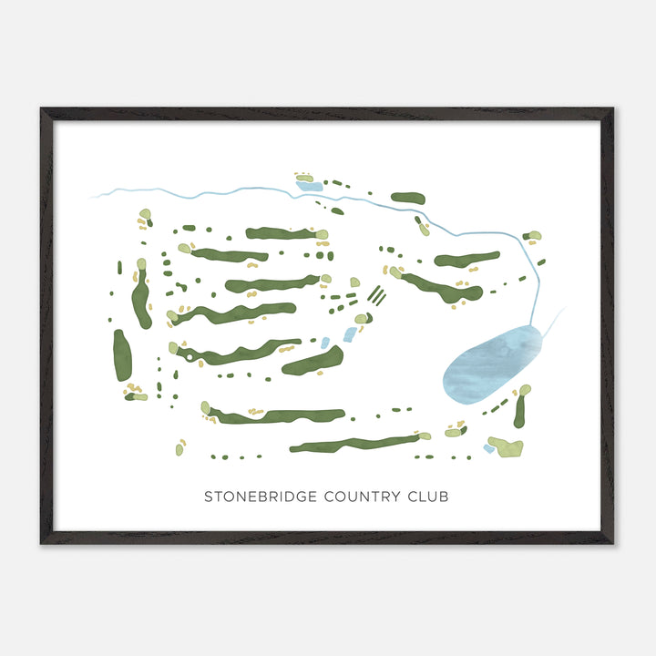Print of Stonebridge Country Club Modern Map