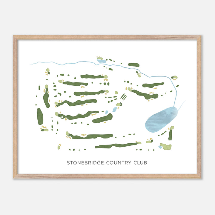 Print of Stonebridge Country Club Modern Map