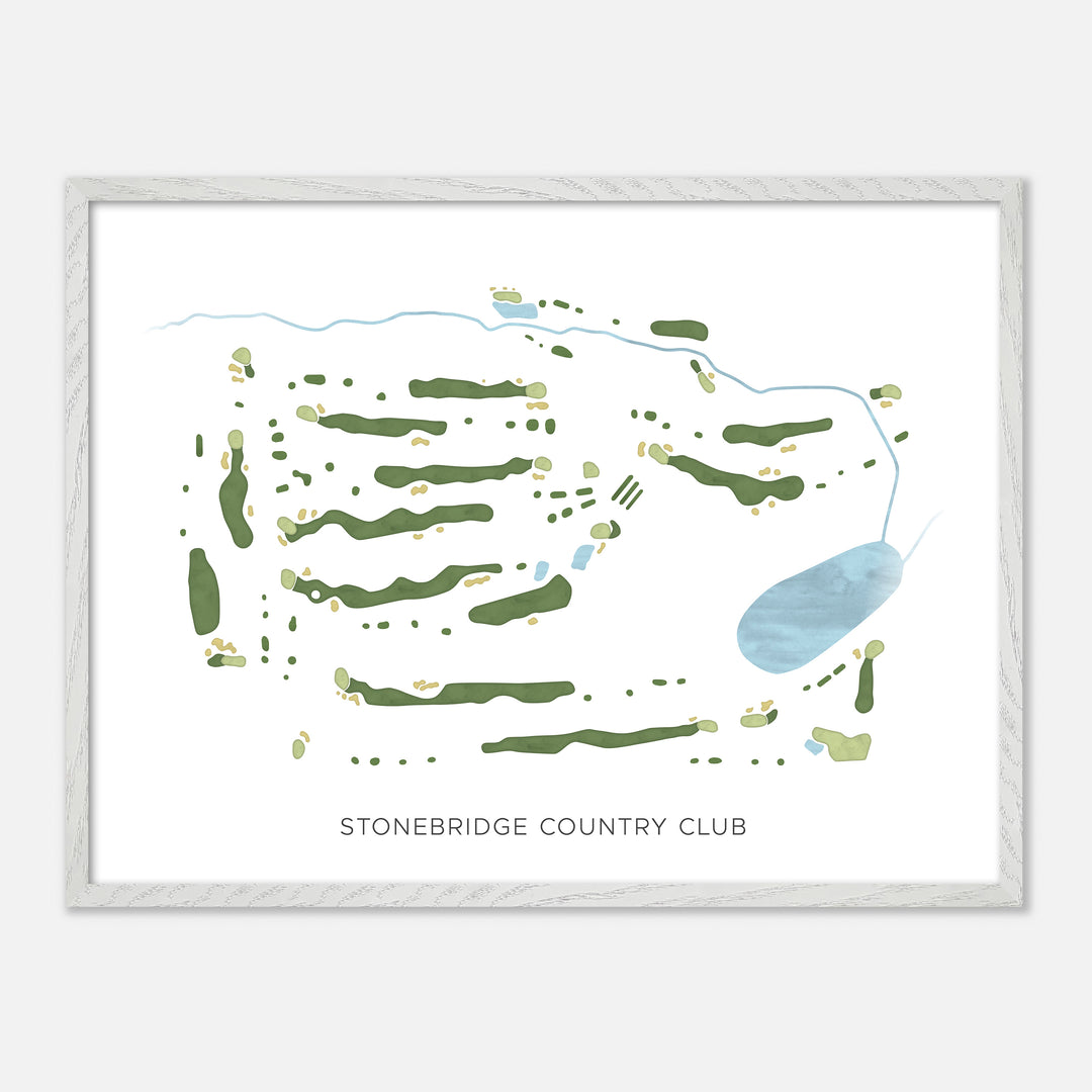 Print of Stonebridge Country Club Modern Map