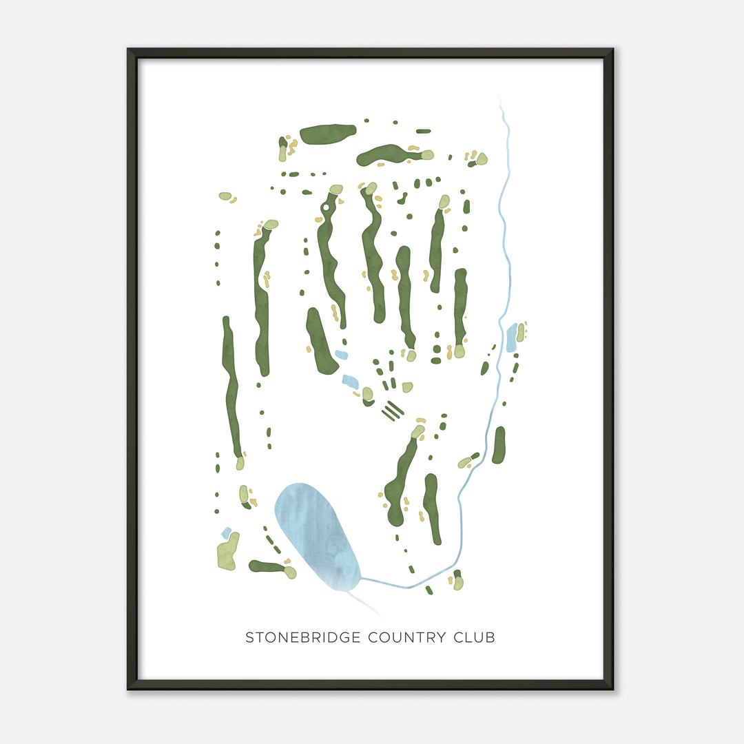 Print of Stonebridge Country Club Modern Map