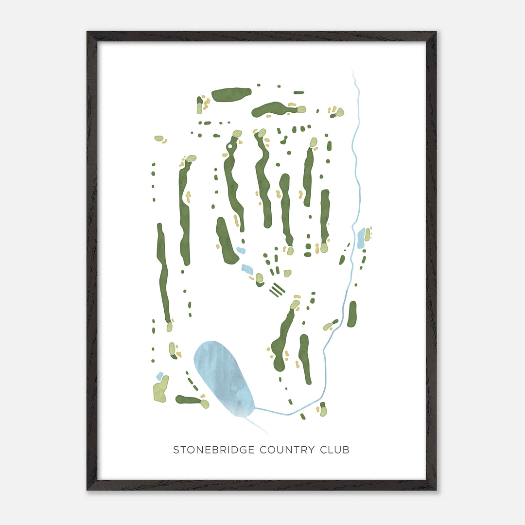 Print of Stonebridge Country Club Modern Map