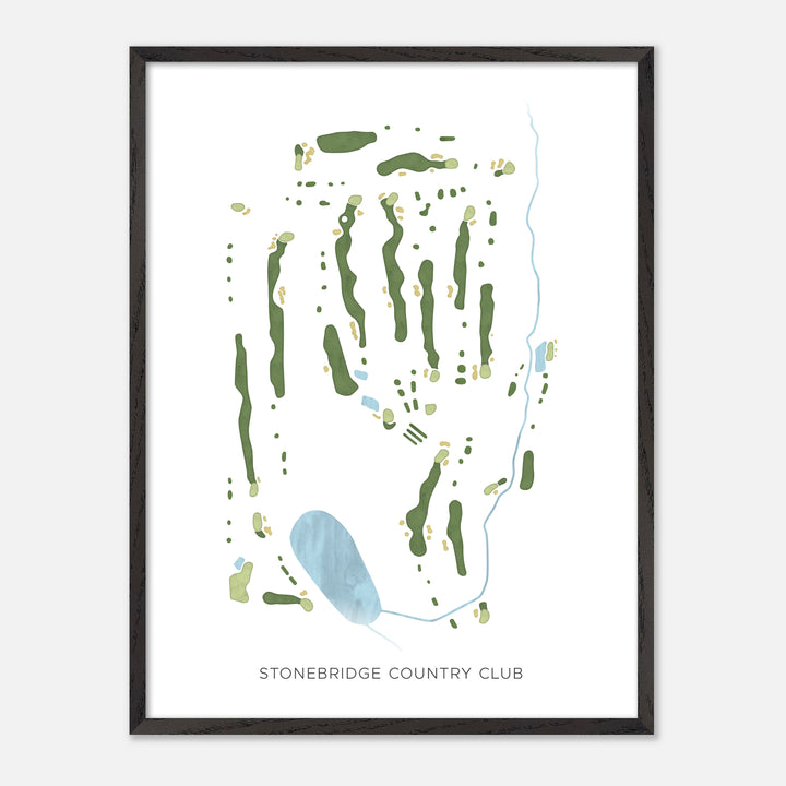 Print of Stonebridge Country Club Modern Map
