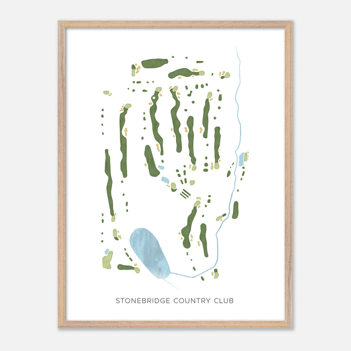 Print of Stonebridge Country Club Modern Map