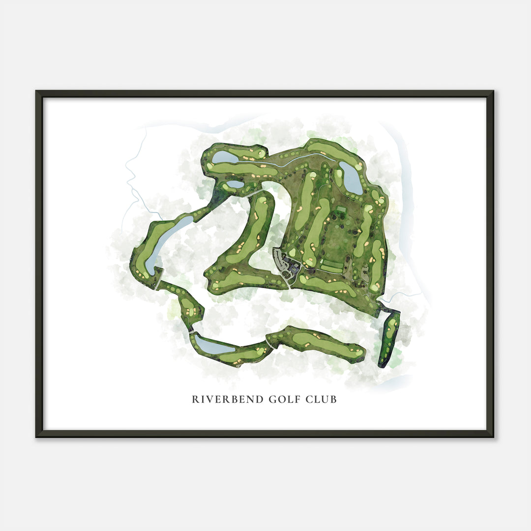 Print of Riverbend Golf Club Classic Map