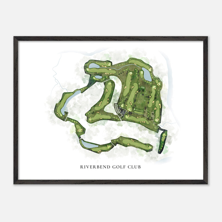 Print of Riverbend Golf Club Classic Map