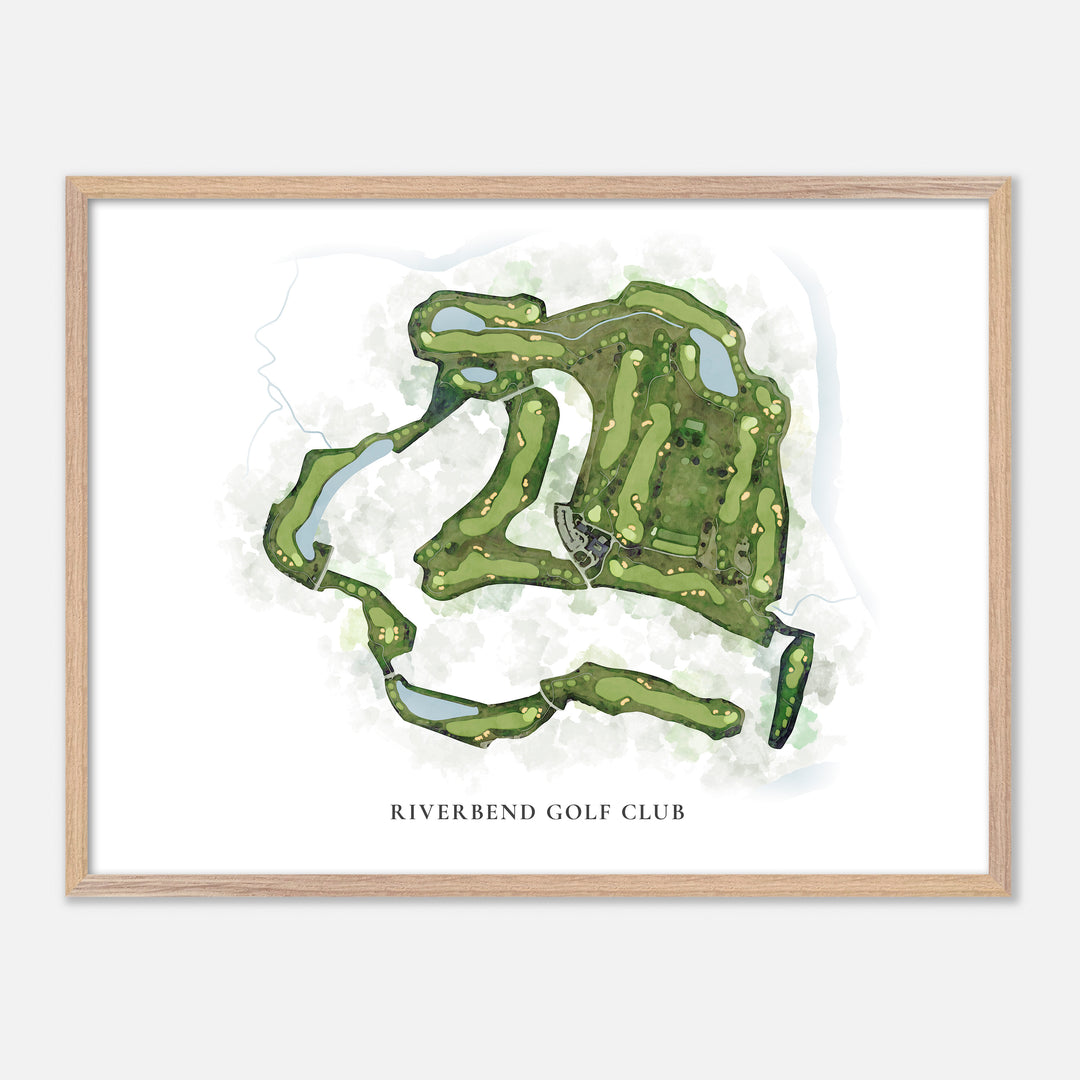 Print of Riverbend Golf Club Classic Map