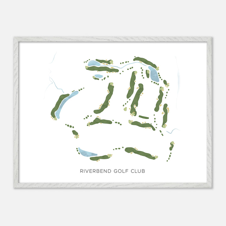 Print of Riverbend Golf Club Modern Map