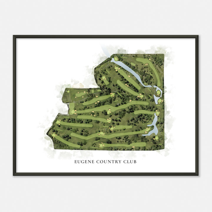 Print of Eugene Country Club Classic Map