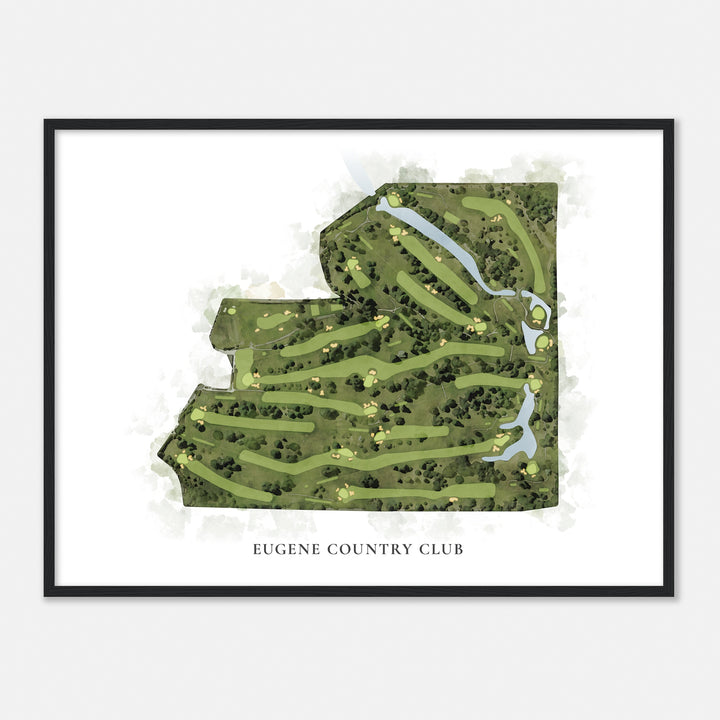 Print of Eugene Country Club Classic Map