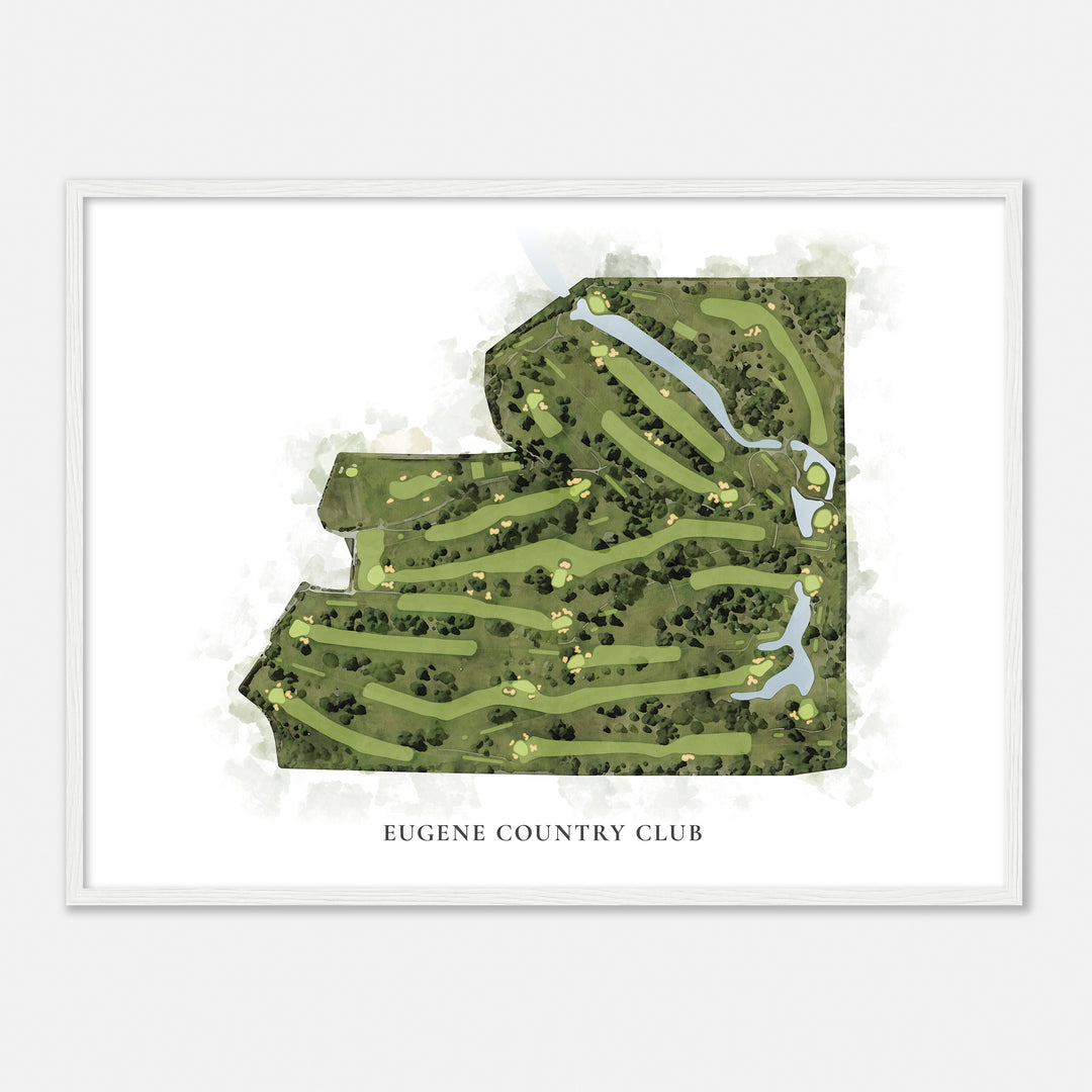 Print of Eugene Country Club Classic Map