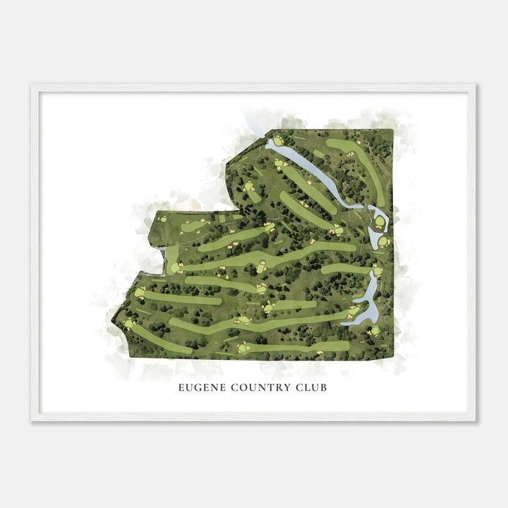 Print of Eugene Country Club Classic Map