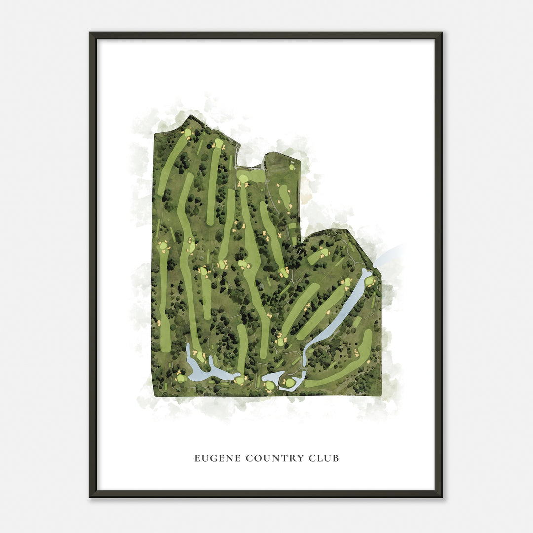 Print of Eugene Country Club Classic Map