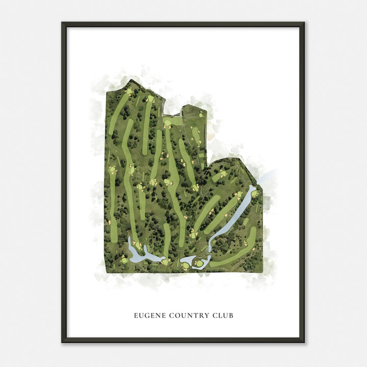 Print of Eugene Country Club Classic Map