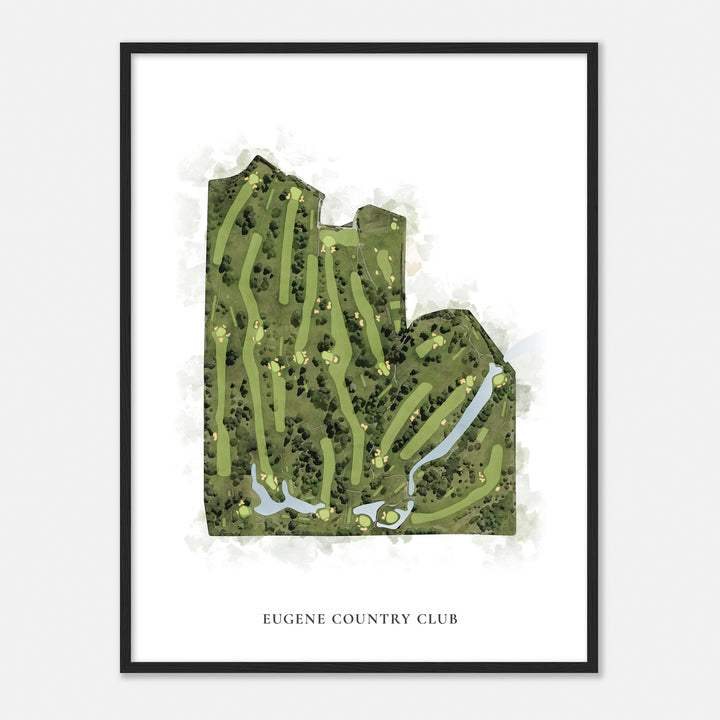 Print of Eugene Country Club Classic Map