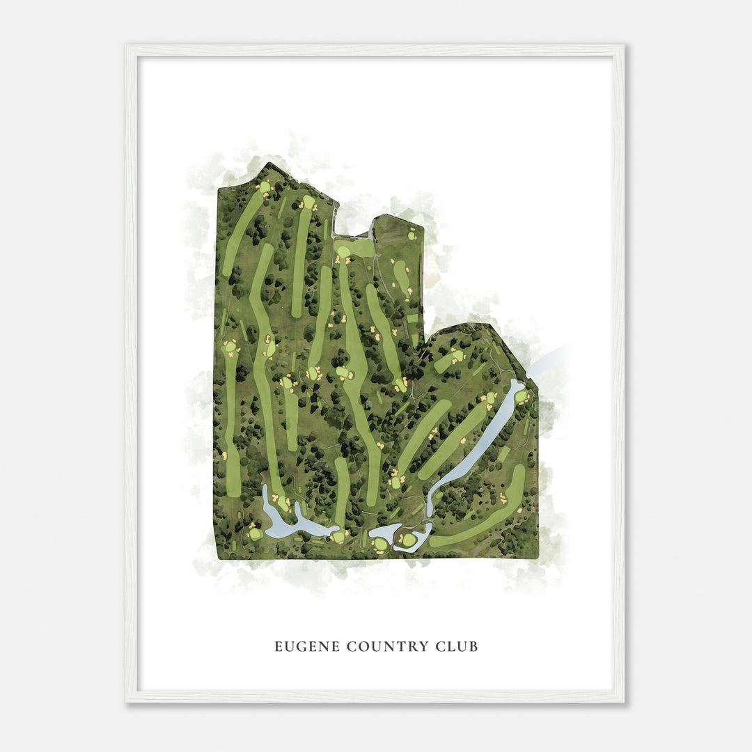 Print of Eugene Country Club Classic Map